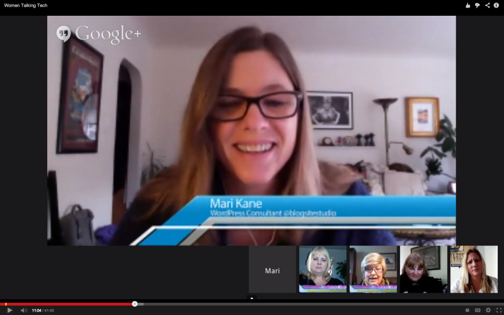 Mari Kane on Google Hangouts