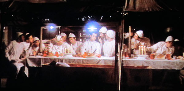 The "Last Supper" scene from MASH, http://blogsitestudio.com/make-blog-altmanesque/
