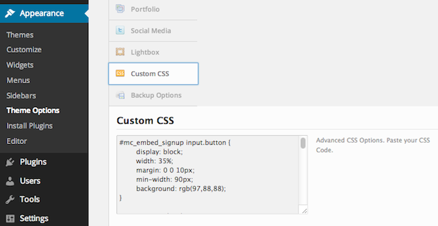 custom css, http://blogsitestudio.com/customize-your-wordpress-themes-without-knowing-code/