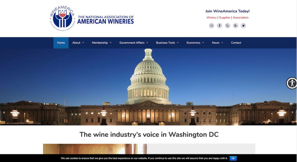 WineAmerica new home page