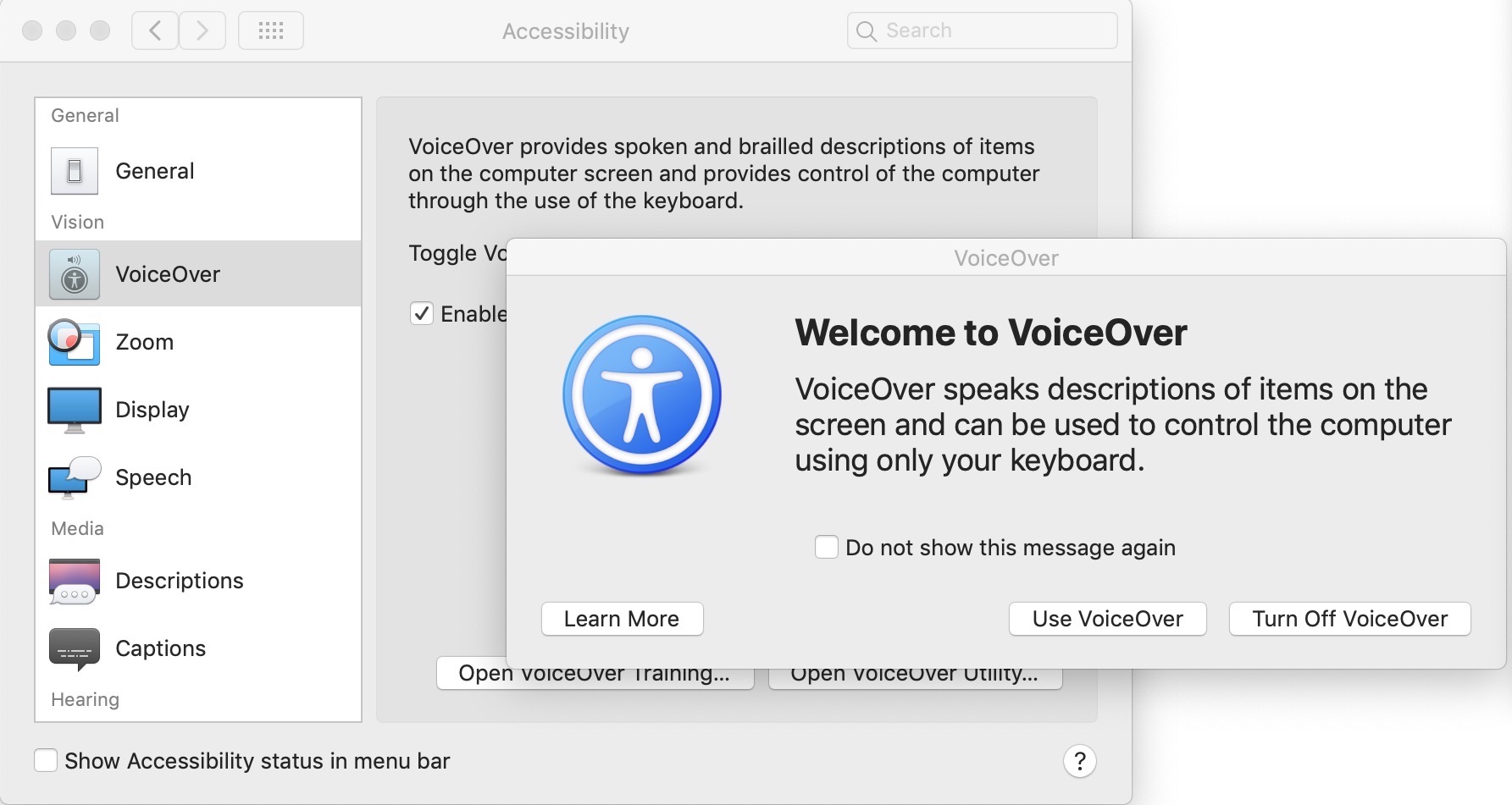 Accessibility for Mac